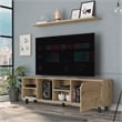 Atlin Designs Engineered Wood TV Stand For Living Room in Light Oak