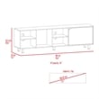 Atlin Designs Engineered Wood TV Stand For Living Room in Light Oak