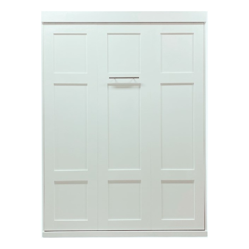Atlin Designs Modern 65-inch Queen Murphy Bed Sturdy in White