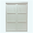 Atlin Designs Modern Queen Murphy Bed 65-inch Space-Saving in White