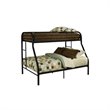 Rosebery Kids Twin Over Full Metal Bunk Bed in Black