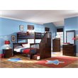 Rosebery Kids Twin over Full Staircase Bunk Bed in Walnut