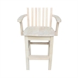Rosebery Kids Solid Wood Youth Chair with Butcher Block Surface in Natural
