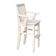 Rosebery Kids Solid Wood Youth Chair with Butcher Block Surface in Natural