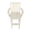Rosebery Kids Solid Wood Youth Chair with Butcher Block Surface in Natural