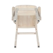 Rosebery Kids Solid Wood Youth Chair with Butcher Block Surface in Natural