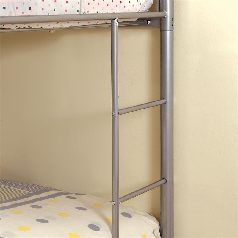 Rosebery Kids Contemporary Metal Twin over Twin Bunk Bed in Gold