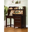 Transitional Solid Wood Desk in Dark Walnut