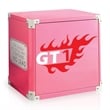 Rosebery Kids Traditional Metal Race Car Nightstand in Pink