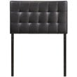Twin Vinyl Tufted Panel Headboard in Black