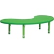 Rosebery Kids Plastic/Steel Adjustable Activity Table in Green