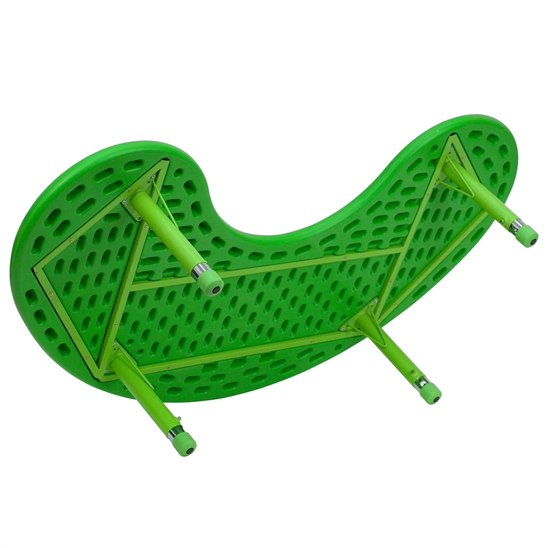 Rosebery Kids Plastic/Steel Adjustable Activity Table in Green