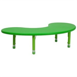rosebery kids adjustable activity table in green