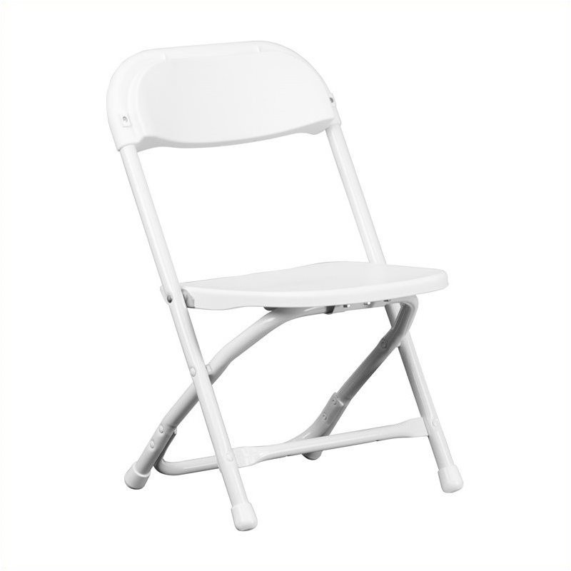 Rosebery Kids Plastic Folding Chair in White