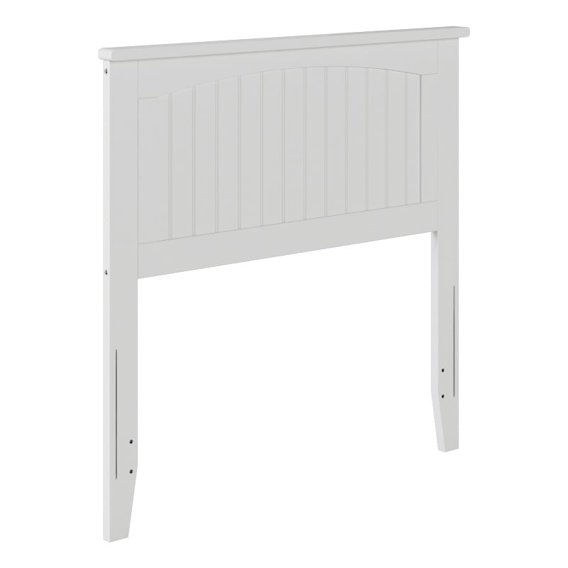 Rosebery Kids Solid Hardwood White Twin Panel Headboard Cottage Style 41.375