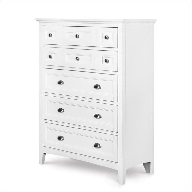 Rosebery Kids 5 Drawer Chest In White Rk 384793 Rosebery Kids 5 Drawer Chest In White