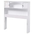 Twin Bookcase Headboard in White