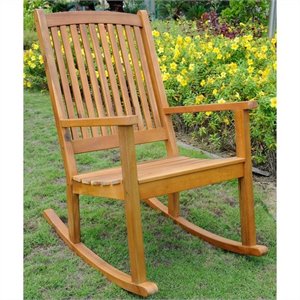 rosebery kids large porch patio rocker in natural stain