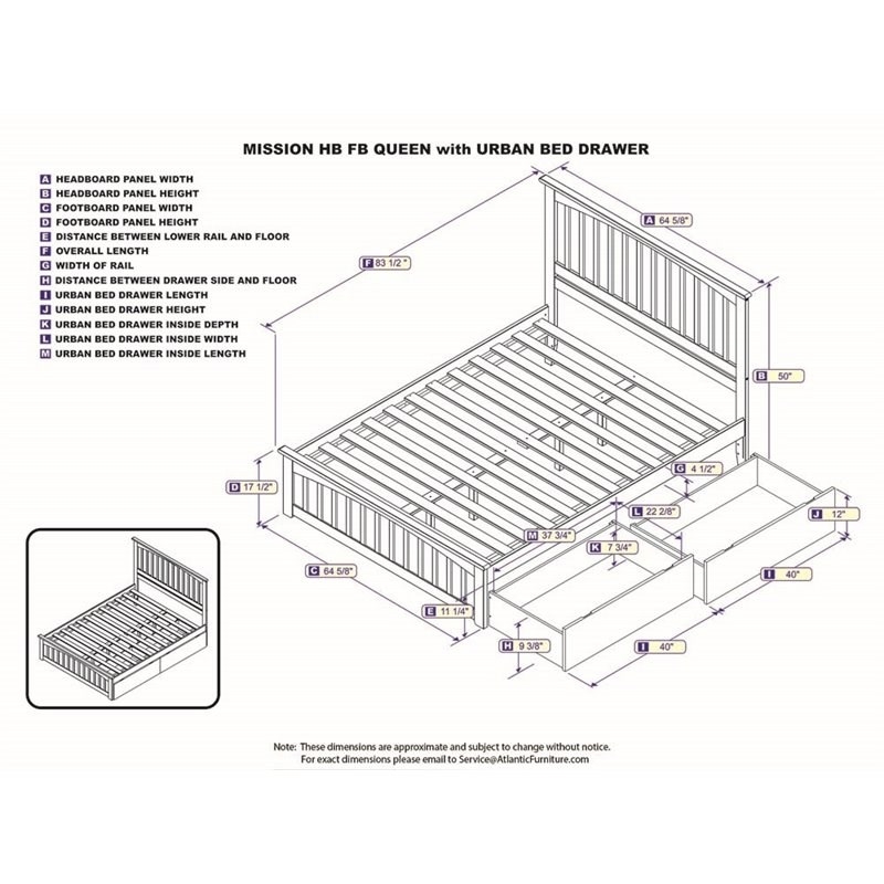 Queen Storage Platform Bed in White