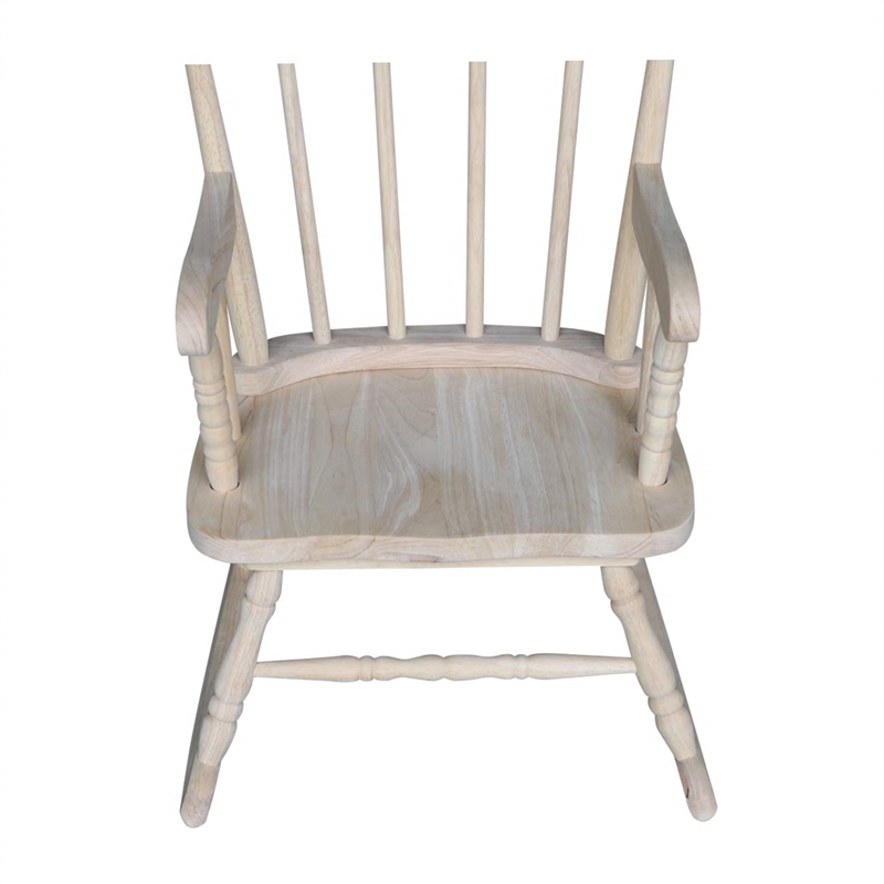 Rosebery Kids Traditional Solid Hardwood Rocking Chair in Natural