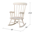 Rosebery Kids Traditional Solid Hardwood Rocking Chair in Natural