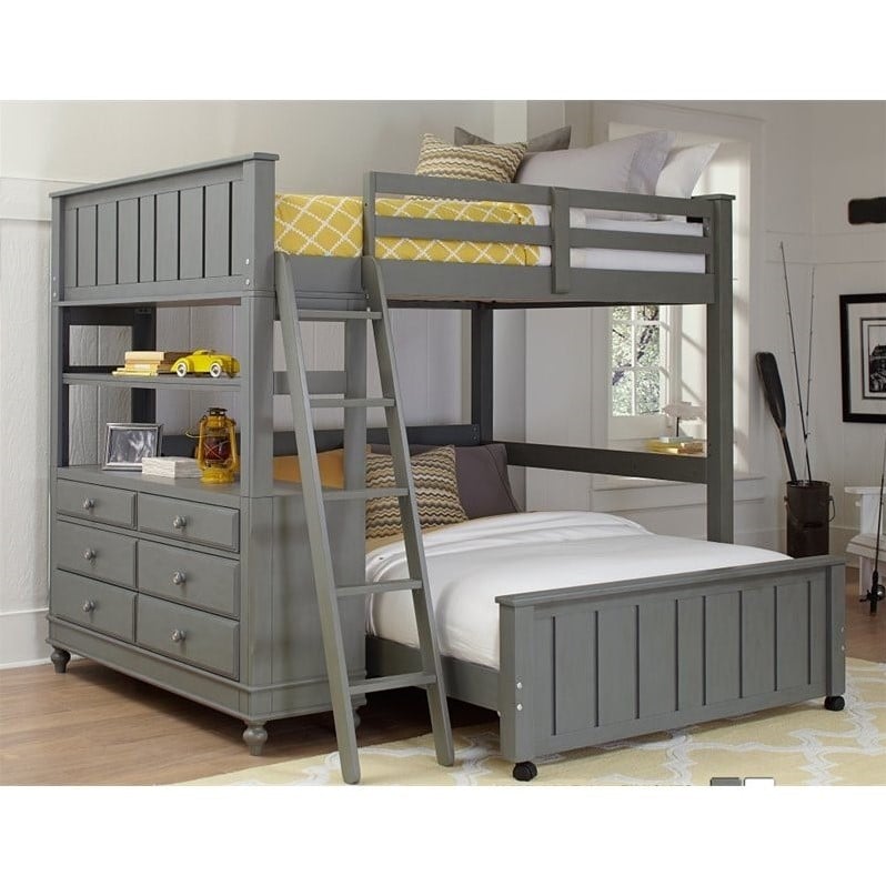 Rosebery Kids Twin Arch Panel Bed in Stone