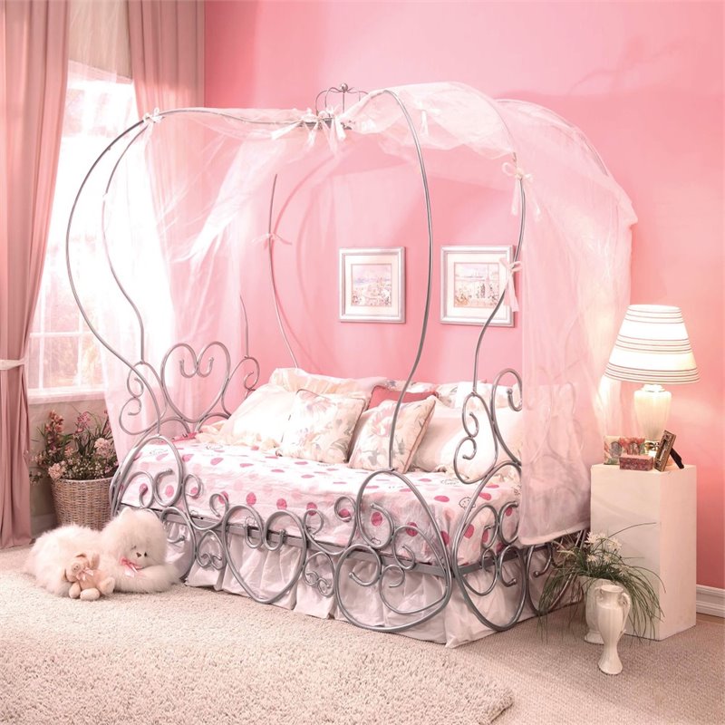 canopy girl twin bed