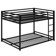 Rosebery Kids Full Over Full Metal Bunk Bed in Black