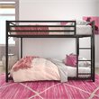 Rosebery Kids Full Over Full Metal Bunk Bed in Black