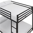 Rosebery Kids Full Over Full Metal Bunk Bed in Black