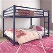 Rosebery Kids Full Over Full Metal Bunk Bed in Blue