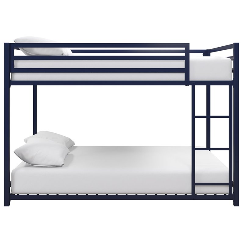 Rosebery Kids Full Over Full Metal Bunk Bed in Blue