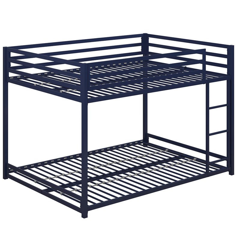 Rosebery Kids Full Over Full Metal Bunk Bed in Blue