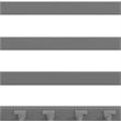 Roseberry Kids Modern Metal Full Over Full Bunk Bed in Silver