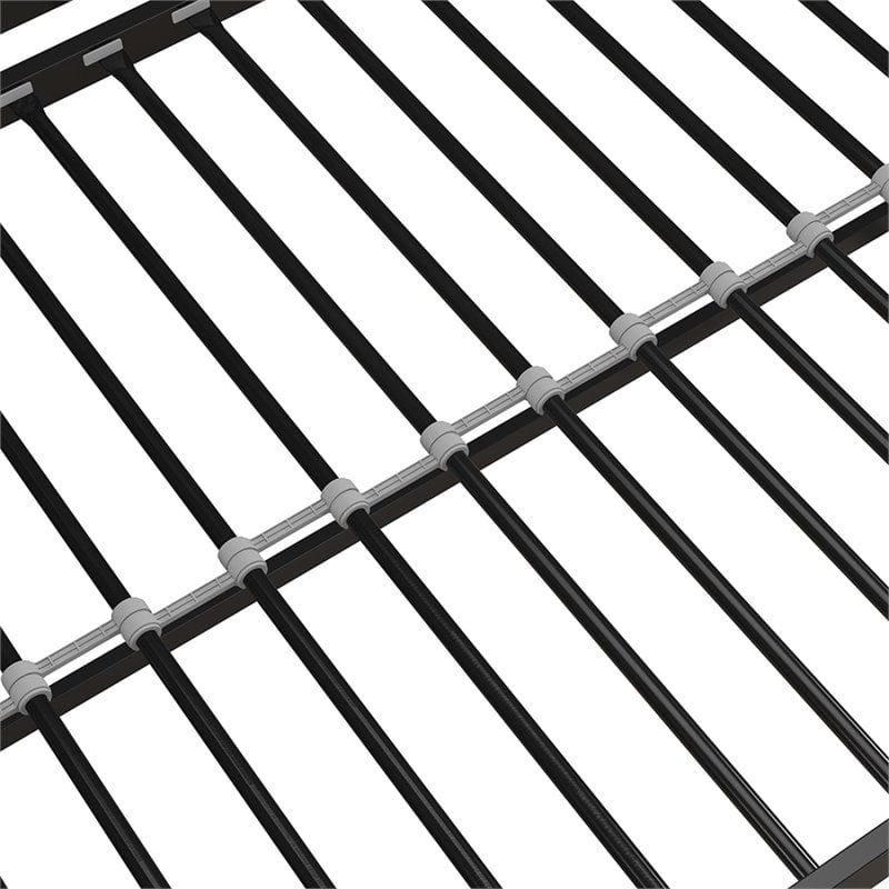 Rosebery Kids Twin Metal Junior Loft Bed in Black
