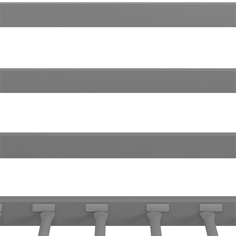 Rosebery Kids Twin Over Twin Metal Bunk Bed in Silver