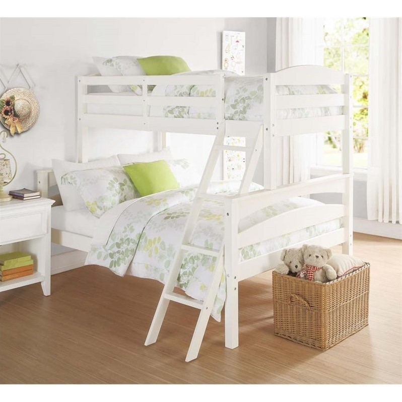 Rosebery Kids Twin over Full Bunk Bed in White