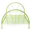 Rosebery Kids Contemporary Steel Metal Arc Design Platform Full Bed in Green