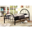 Rosebery Kids Modern Non-Recycled Steel Metal Platform Full Bed in Black