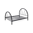 Rosebery Kids Modern Non-Recycled Steel Metal Platform Full Bed in Black