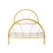 Rosebery Kids Modern Non-Recycled Steel Metal Platform Full Bed in Orange