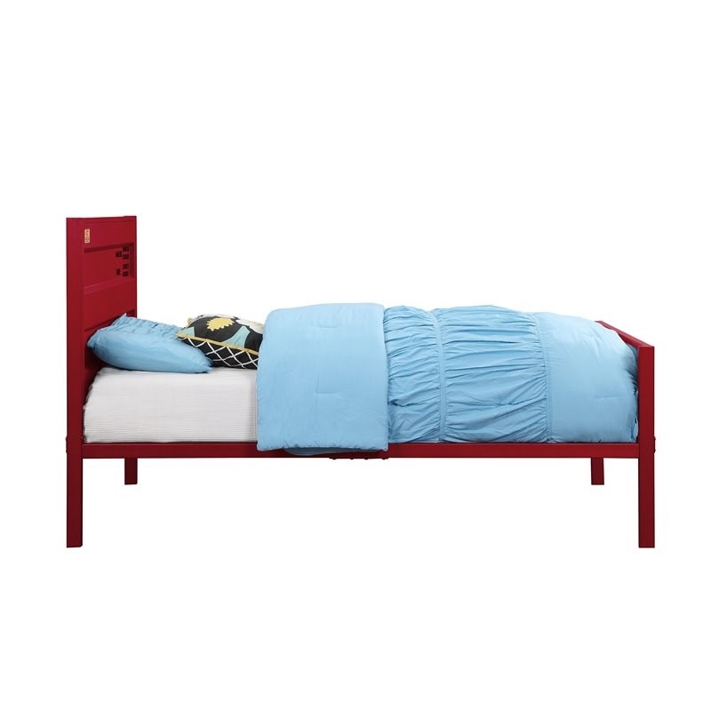 Rosebery Kids Cargo Twin Panel Kids Bed in Red