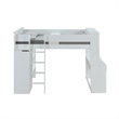 Rosebery Kids Contemporary Loft Bed in White