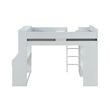 Rosebery Kids Contemporary Loft Bed in White