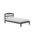 Rosebery Kids Contemporary Twin Bed in Gray