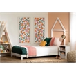 Rosebery Kids Contemporary Wood Bed with House Frame Headboard in White