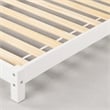 Rosebery Kids Contemporary Wood Bed with House Frame Headboard in White