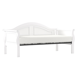 rosebery kids farmhouse complete wood twin-size daybed in white