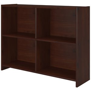 rosebery kids 4 - cubby wooden bookcase in cappuccino finish