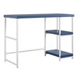 Transitional Desk with Reversible Shelves in Navy